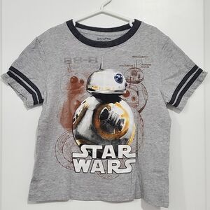 Star Wars BB-8 Kids Gray T-Shirt Size S